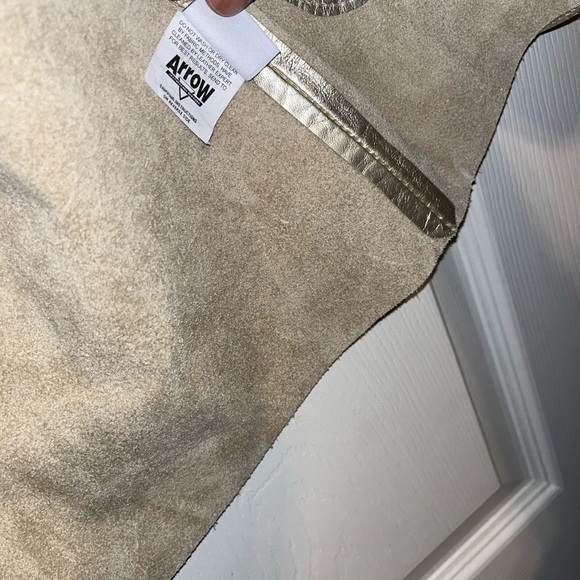 My Dear Tejas Gold Cowhide Jacket with Modern Shiny Finish - Picture 5 of 12